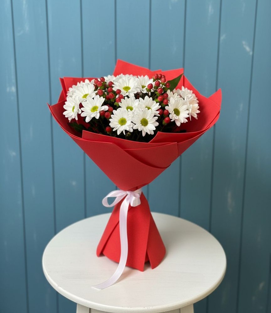 Букет цветов из: Хризантемы в Акуше