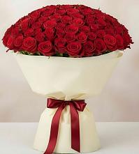 Букет 101 Красная роза Милано #REPLACE_PRED# Акуше