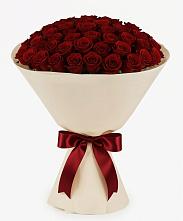 Букет 101 Бордовая роза Блэк Бакарра в Акуше