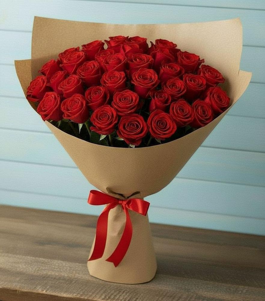 Букет Красные розы Милано в Акуше