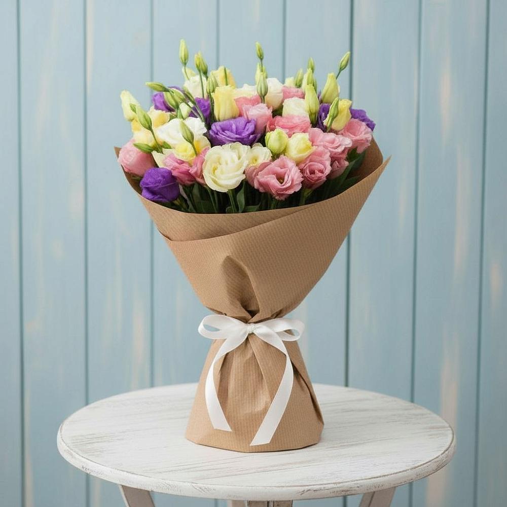 Букет цветов из: Лизиантусы в Акуше