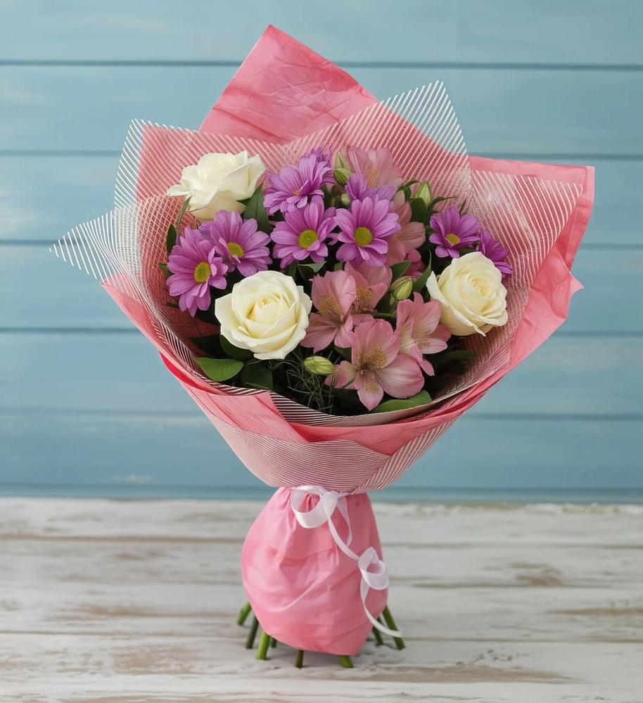 Букет цветов из: Герберы в Акуше