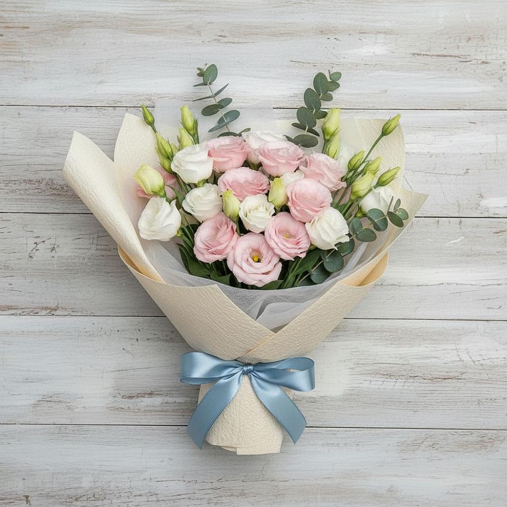 Букет цветов из: Лизиантусы в Акуше